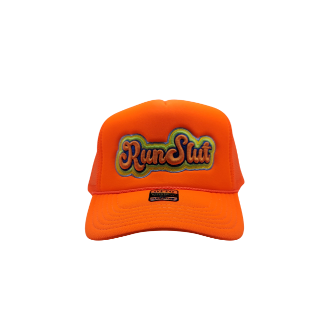 RunSlut Orange Trucker Hat