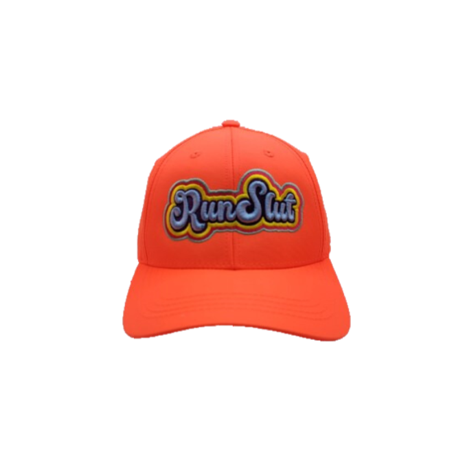 RunSlut Neon Orange Running Hat